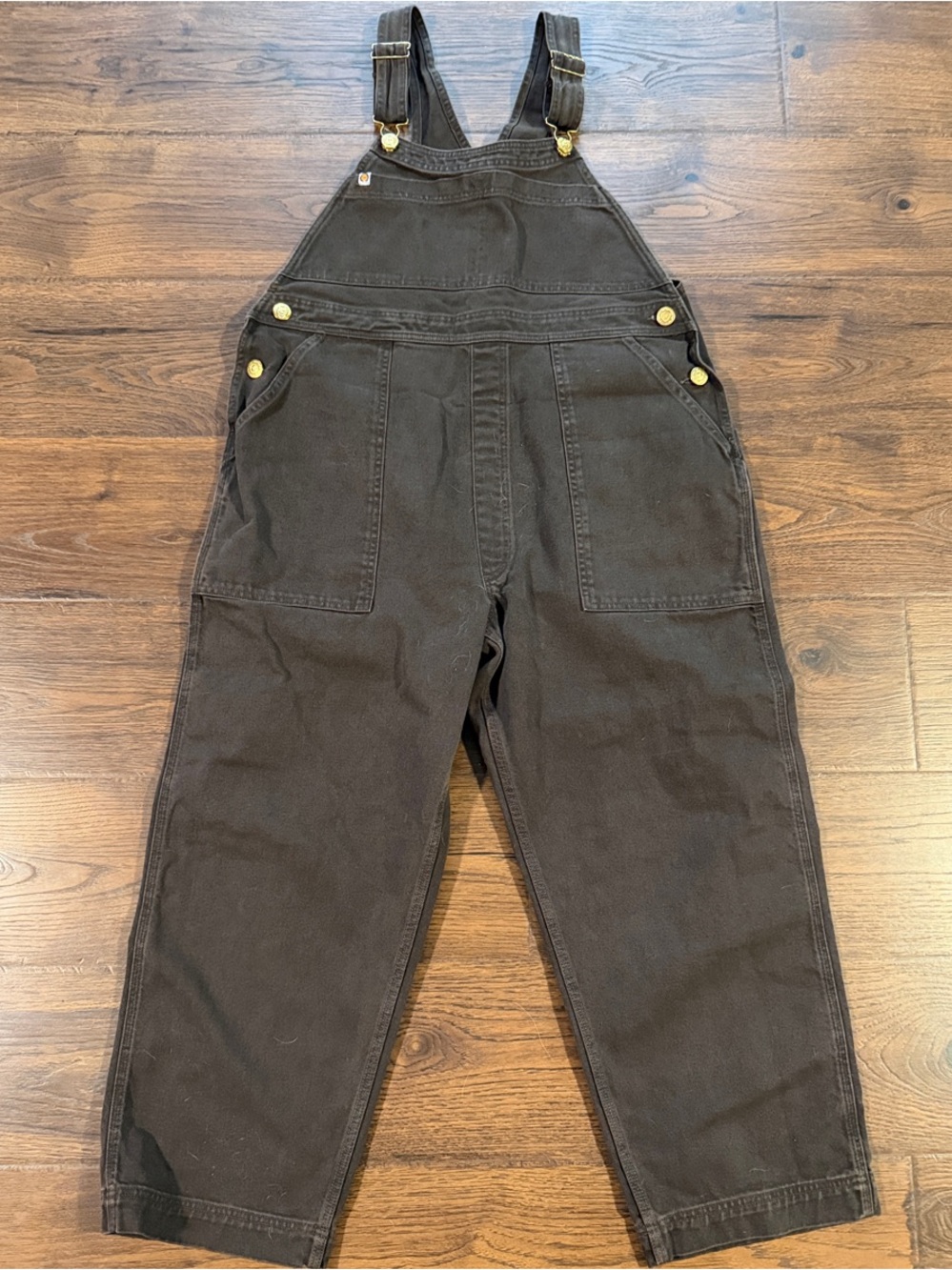 Big Bud Press Artist Togs Overalls Milk Chocolate Mono Size Large